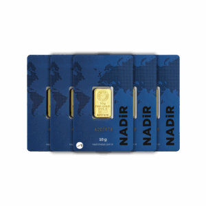 5 Adet 10 gr 24 Ayar NadirGold Gram Altın