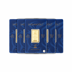 5 Adet 20 gr 24 Ayar NadirGold Gram Altın
