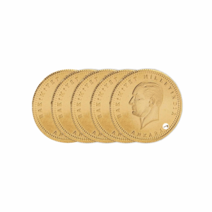 5 Adet Ata Lira Altın Yeni Tarihli Set